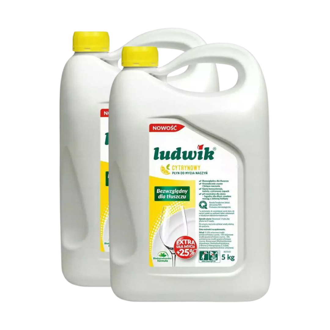 Ludwik płyn do naczyń Cytryna 2x5l