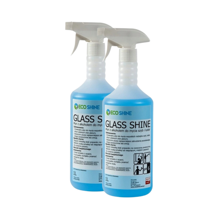 Eco Shine Clean Glass płyn do mycia szyb i luster 2x1l