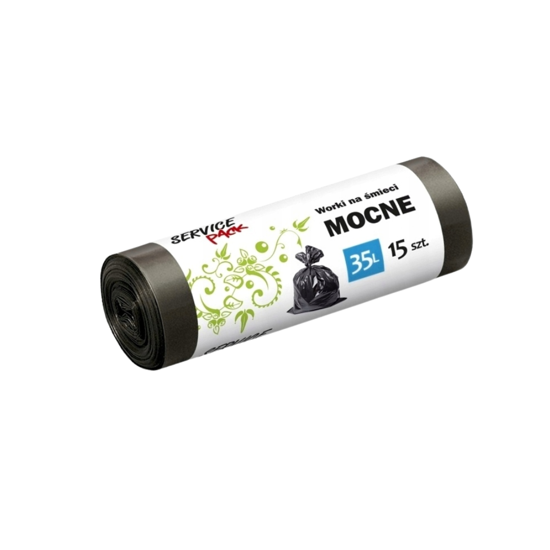 Worki na śmieci mocne Service Pack 35l 15szt