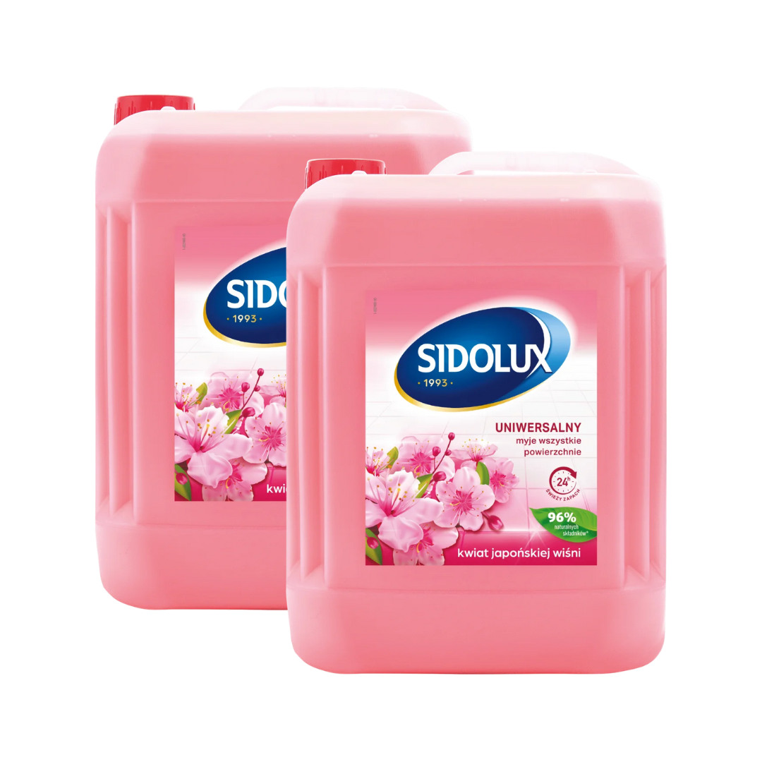 Sidolux do mycia podłóg wiśnia 2x5l