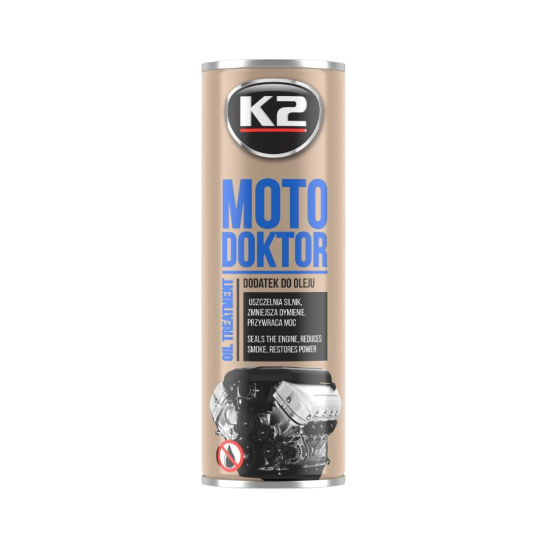 Dodatek do oleju silnikowego z uszczelniaczem K2 Moto Doktor 443ml