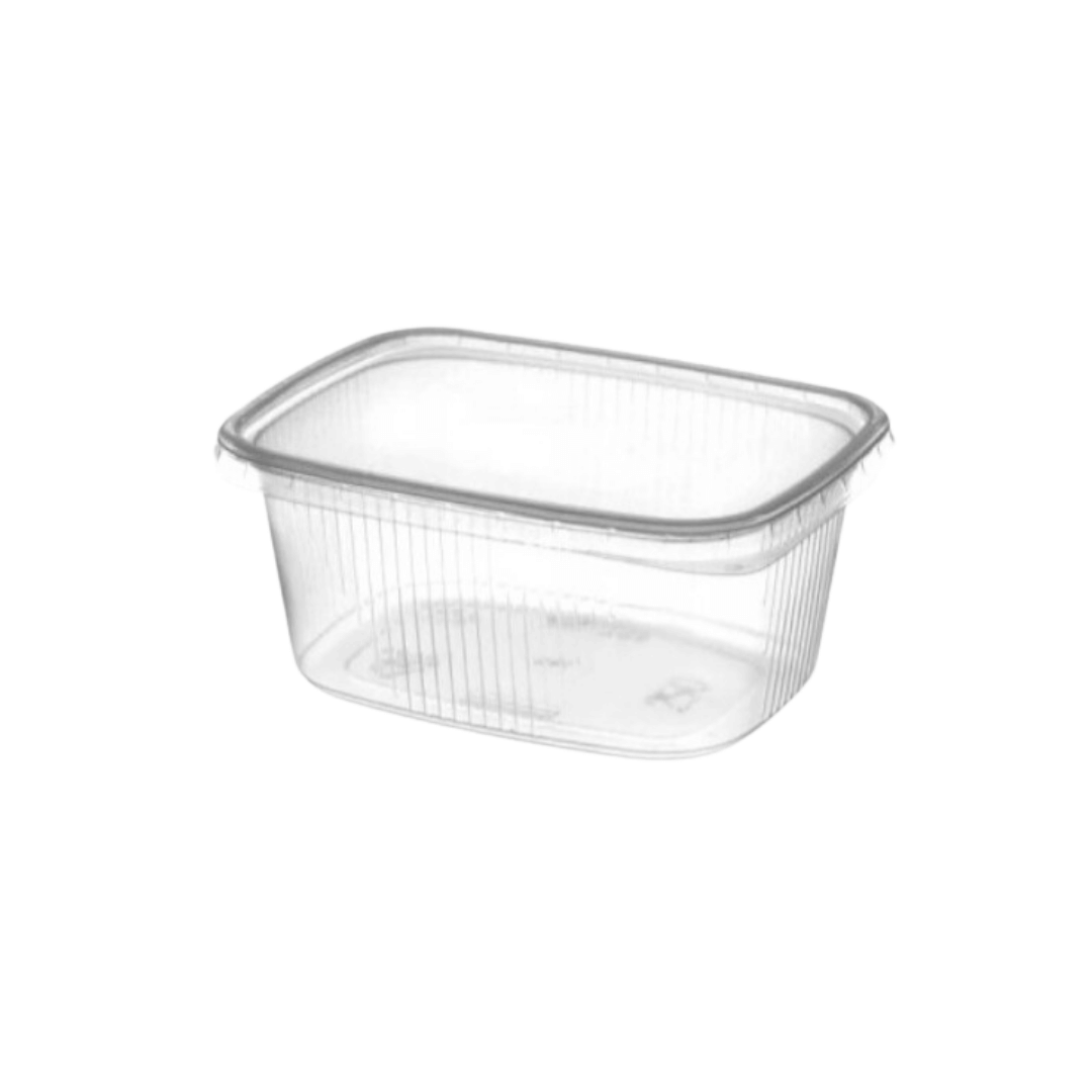 Pojemnik prostokątny transparent plastikowy 100szt 250ml