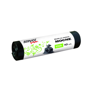 Worki na śmieci mocne Service Pack uniwersalne 10szt 120l