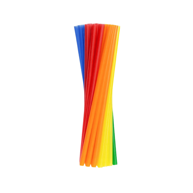 Słomka prosta plastikowa shake neon 500szt