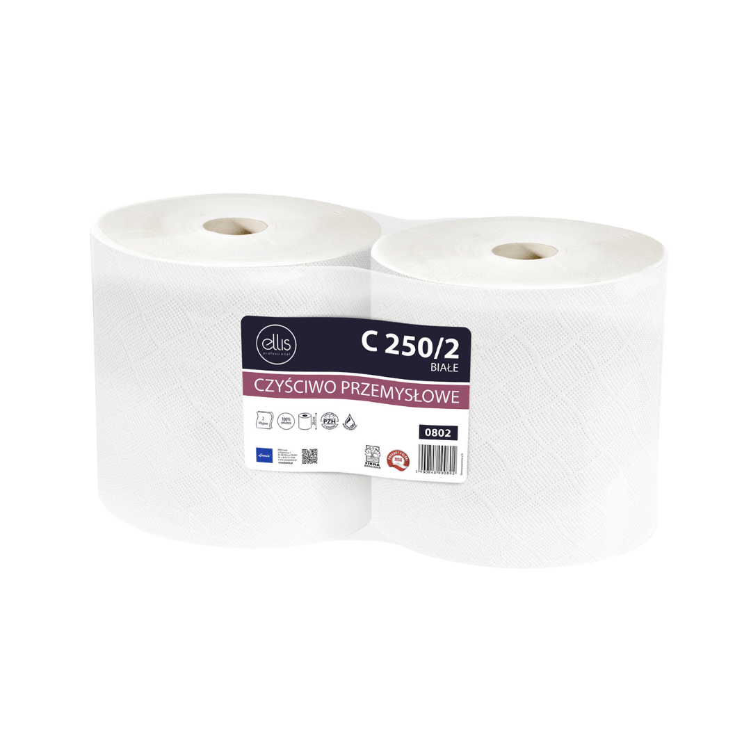 Czyściwo przemysłowe białe rolka C250 Lamix Comfort Ellis 2szt