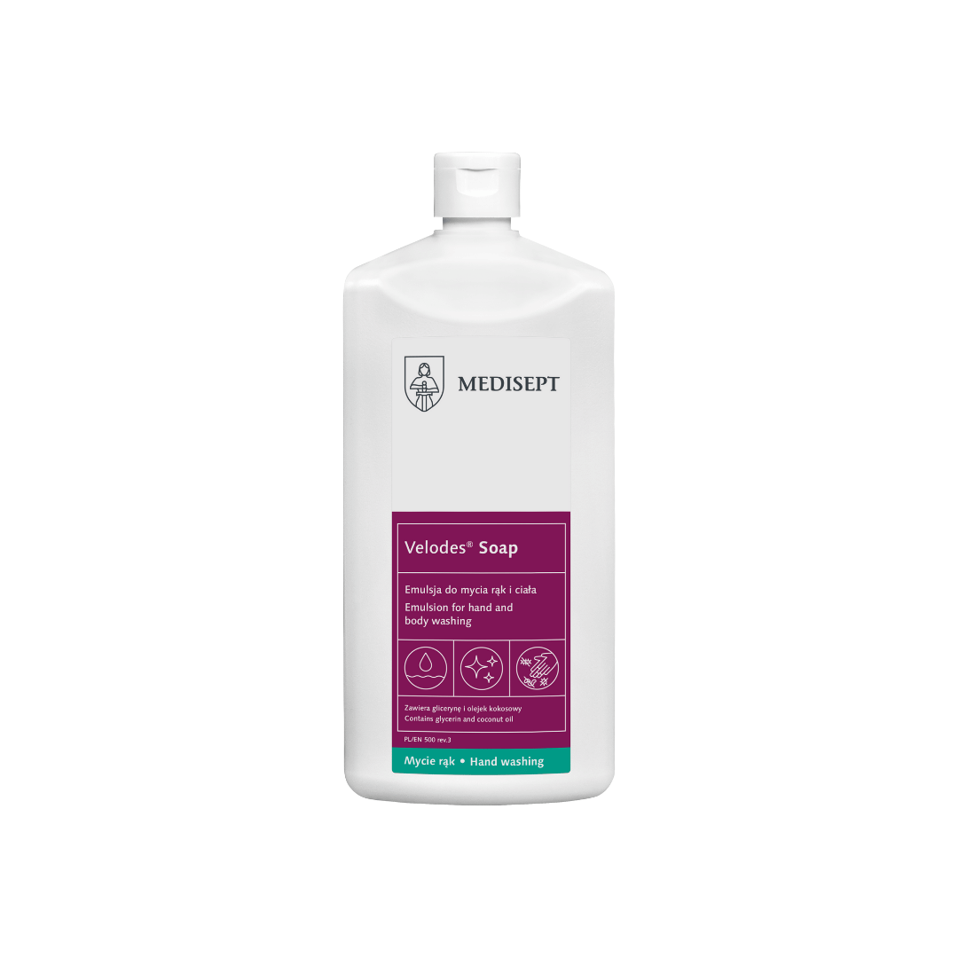 Mydło emulsja do mycia rąk Velodes Soap Mediclean 500ml