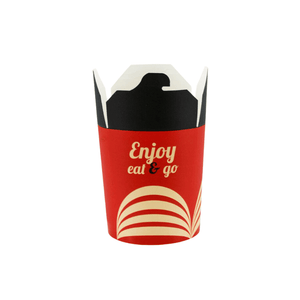 Food box pojemnik tekturowy z nadrukiem Enjoy Eat&Go 450ml 