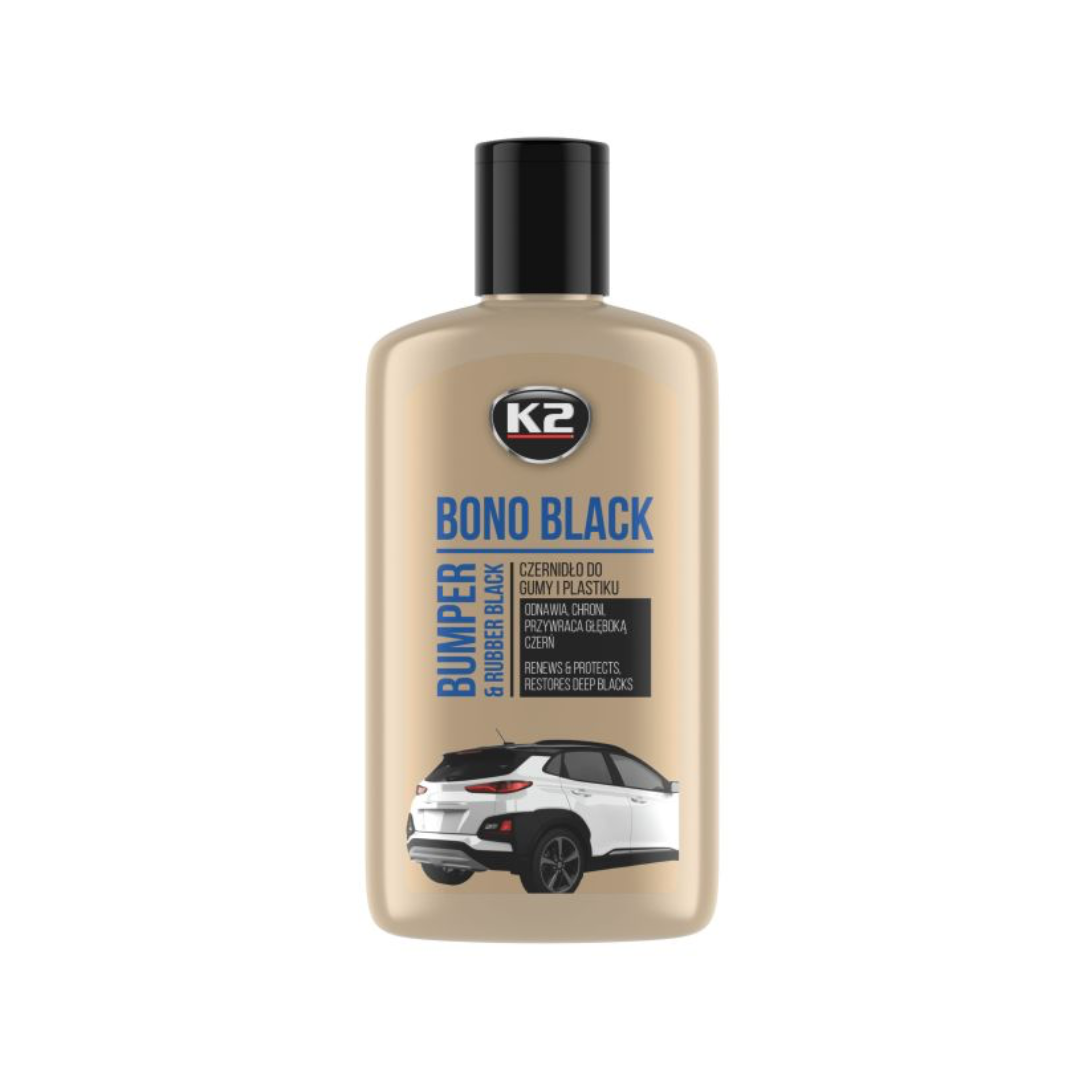 Czernidło do odnawiania gumy i plastików K2 Bono Black 250ml