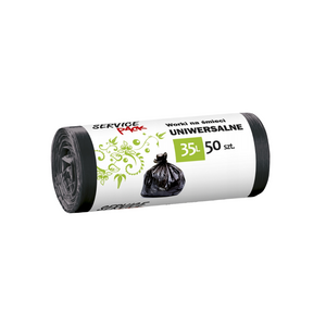 Worki na śmieci mocne Service Pack uniwersalne 50szt 35l