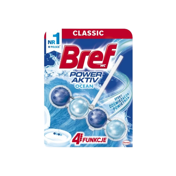 Zawieszka kostka toaletowa Bref kulki 50g Morska Bryza 1szt