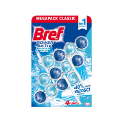 Zawieszka kostka toaletowa Bref kulki 3x50g Morska Bryza 1szt