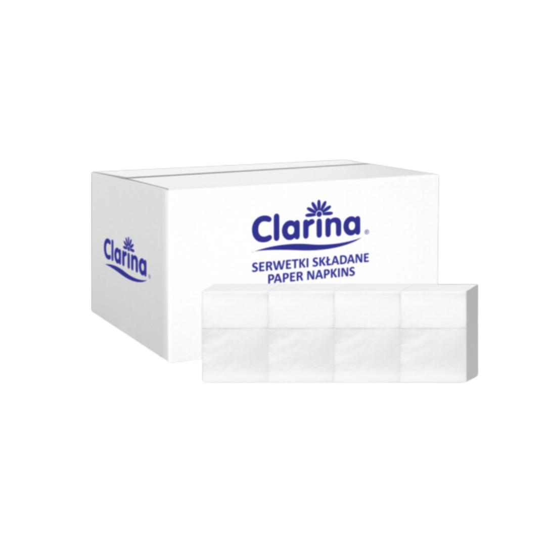 Serwetka papierowa do dyspensera Clarina 17x17xm 400szt