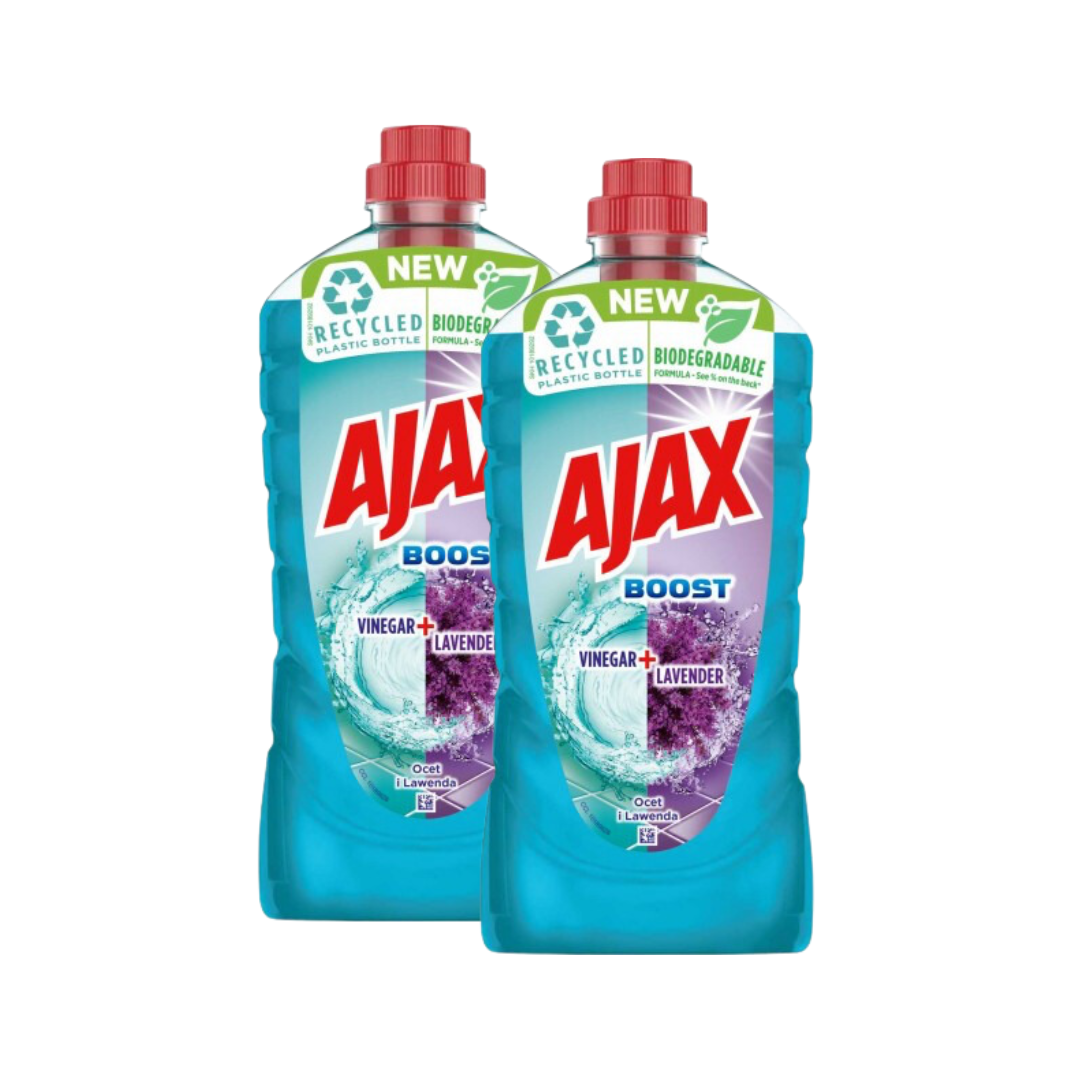 Płyn uniwersalny Ajax Floral Fiesta Ocet Lawenda 2x1l zestaw