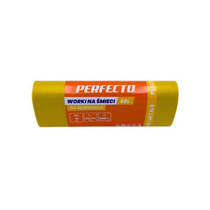 Worki do segregacji odpadów plastik żółte Perfecto 10szt