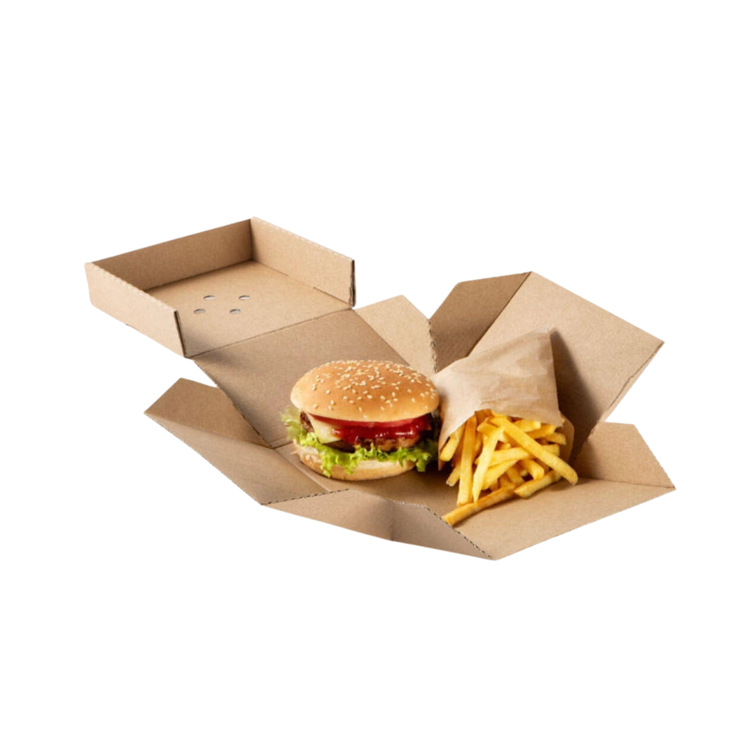 Opakowanie burger box rozkładany EKO 13,2x13,2x10cm 100szt