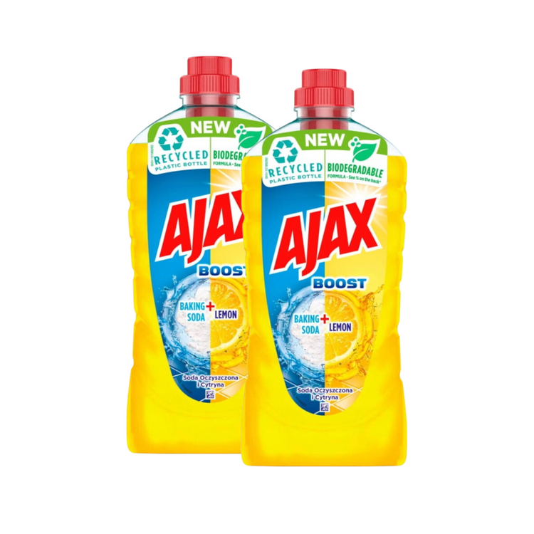 Płyn uniwersalny Ajax Floral Fiesta Cytryna+Soda 2x1l zestaw