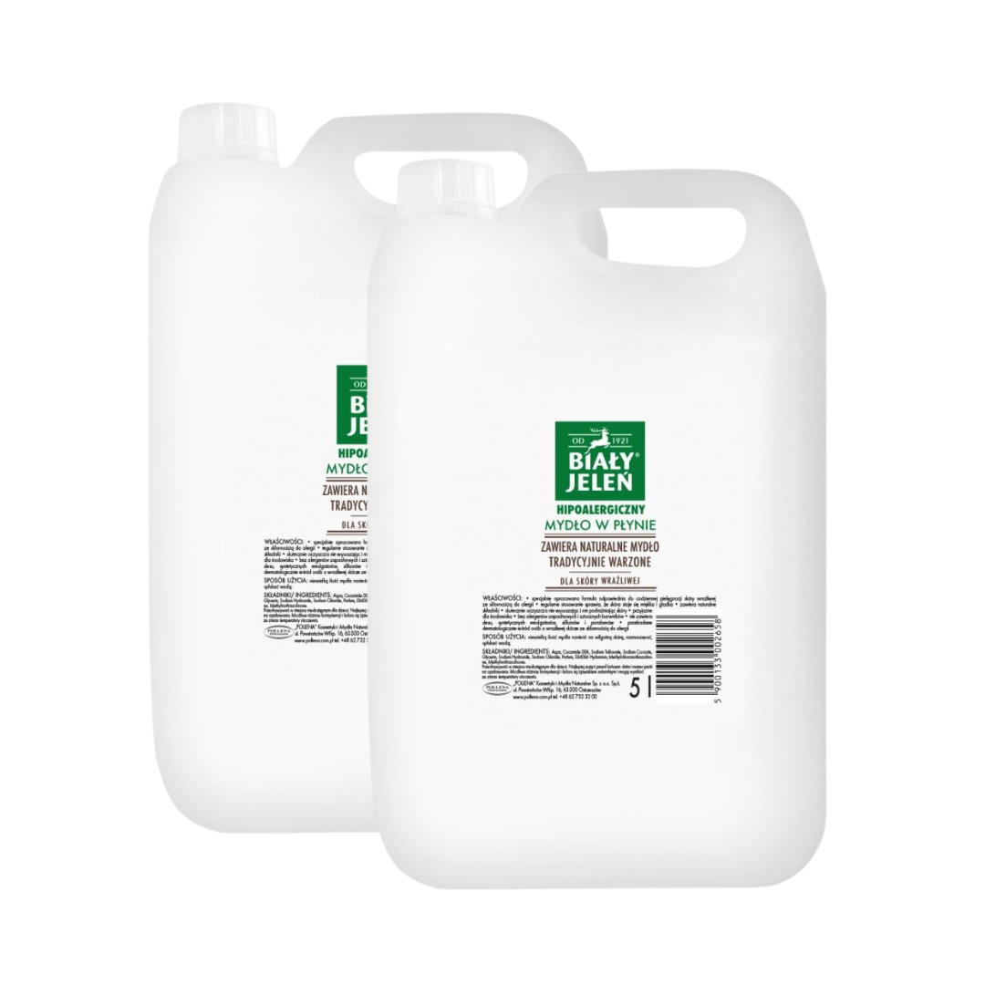 Mydło w Płynie Biały Jeleń 2x5l