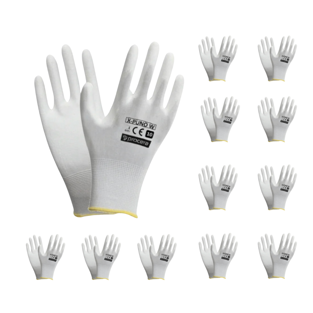 xpuno white rękawice procera 12 sztuk